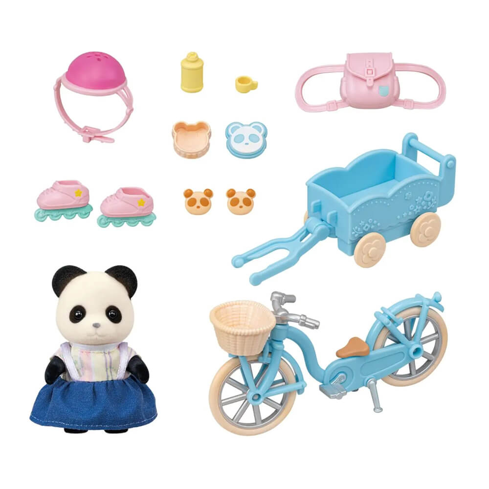 Sylvanian Families Cycle & Skate Set - Panda Girl